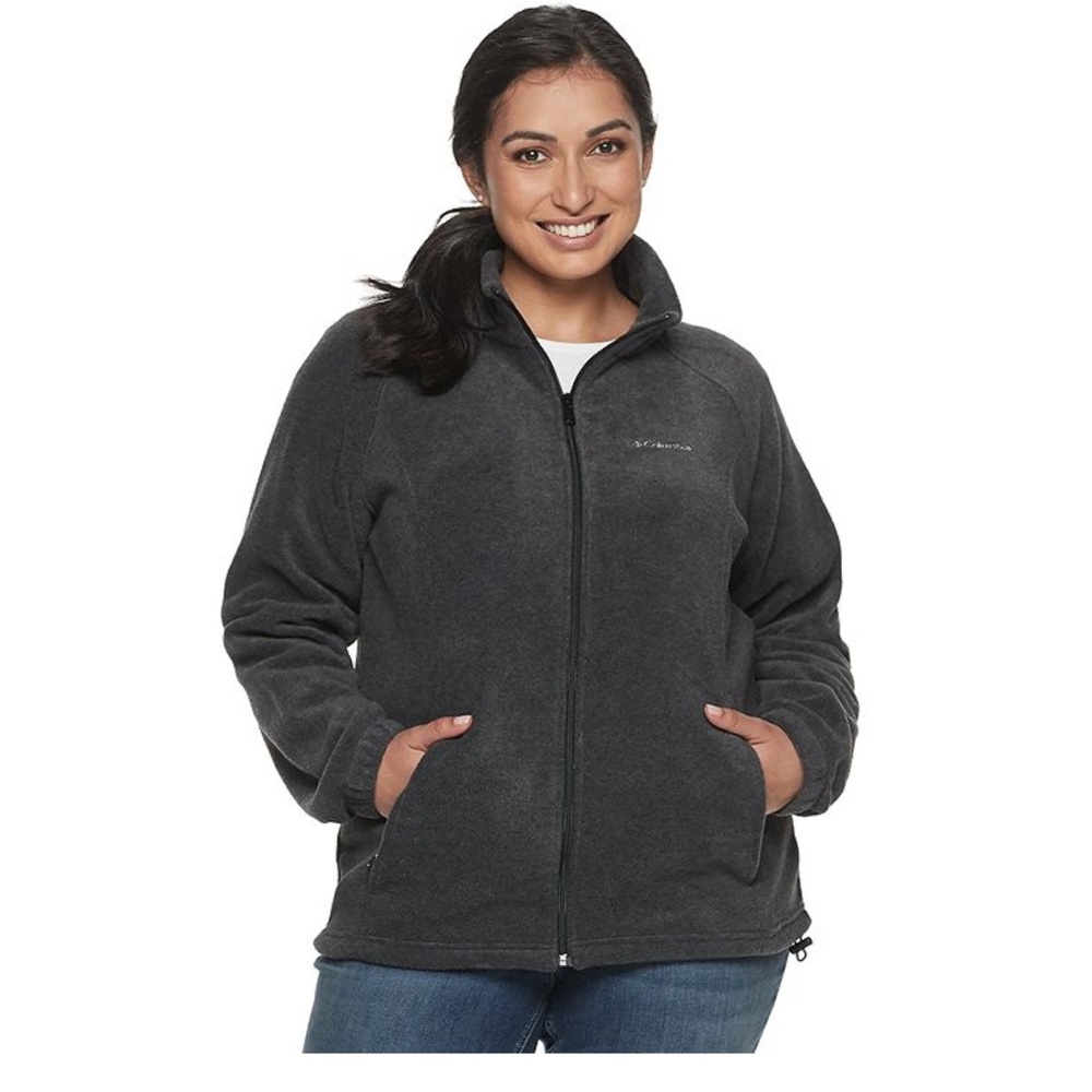 Columbia Benton Springs Full-Zip Fleece Jacket Zip Up Plus Size 2X
